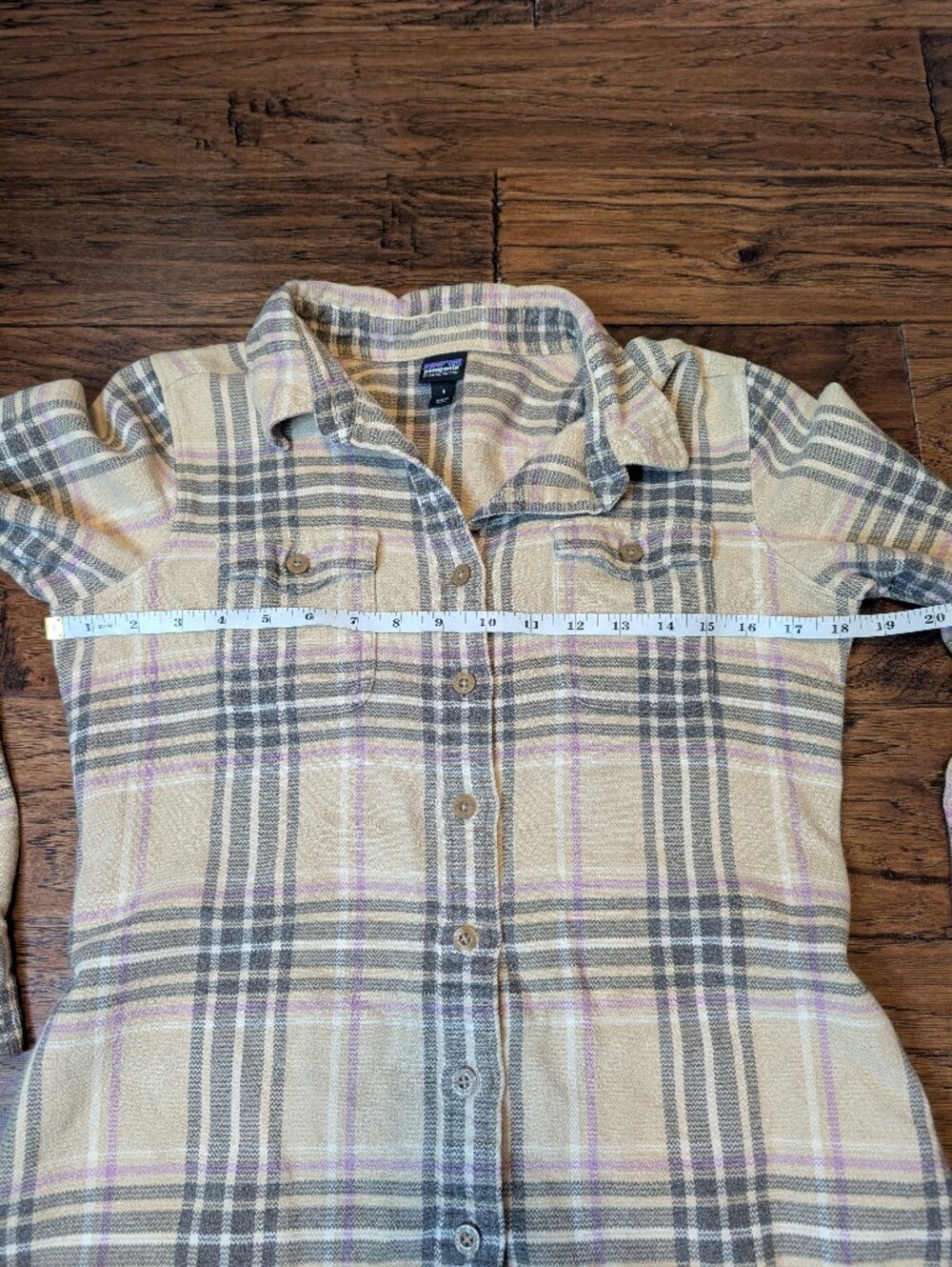 Patagonia Organic Cotton Long Sleeve Fjord Flannel Shirt Size 6 - Picture 8 of 11